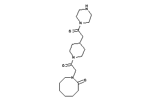 1-[2-keto-2-[4-(2-keto-2-piperazino-ethyl)piperidino]ethyl]azocan-2-one