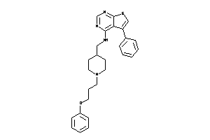 [1-(3-phenoxypropyl)-4-piperidyl]methyl-(5-phenylthieno[2,3-d]pyrimidin-4-yl)amine
