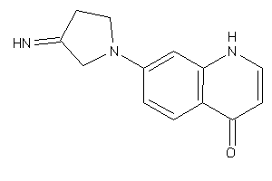 7-(3-iminopyrrolidino)-4-quinolone