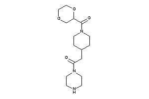 2-[1-(1,4-dioxane-2-carbonyl)-4-piperidyl]-1-piperazino-ethanone