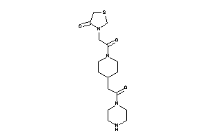 3-[2-keto-2-[4-(2-keto-2-piperazino-ethyl)piperidino]ethyl]thiazolidin-4-one