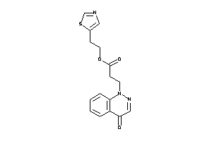 3-(4-ketocinnolin-1-yl)propionic Acid 2-thiazol-5-ylethyl Ester