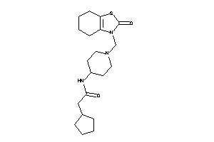 2-cyclopentyl-N-[1-[(2-keto-4,5,6,7-tetrahydro-1,3-benzothiazol-3-yl)methyl]-4-piperidyl]acetamide