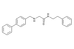 Image of N-phenethyl-2-[(4-phenylbenzyl)amino]acetamide