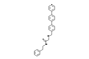 N-phenethyl-2-[[4-[4-(4-pyridyl)phenyl]benzyl]amino]acetamide