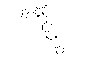 2-cyclopentyl-N-[1-[[2-keto-5-(2-thienyl)-1,3,4-oxadiazol-3-yl]methyl]-4-piperidyl]acetamide