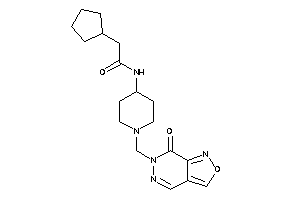 2-cyclopentyl-N-[1-[(7-ketoisoxazolo[3,4-d]pyridazin-6-yl)methyl]-4-piperidyl]acetamide