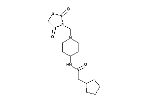 2-cyclopentyl-N-[1-[(2,4-diketothiazolidin-3-yl)methyl]-4-piperidyl]acetamide