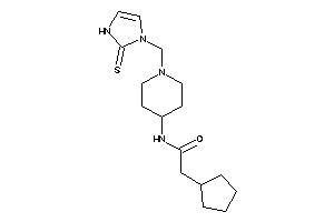 2-cyclopentyl-N-[1-[(2-thioxo-4-imidazolin-1-yl)methyl]-4-piperidyl]acetamide