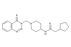 2-cyclopentyl-N-[1-[(4-thioxo-1,2,3-benzotriazin-3-yl)methyl]-4-piperidyl]acetamide