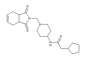 2-cyclopentyl-N-[1-[(1,3-diketo-3a,4,7,7a-tetrahydroisoindol-2-yl)methyl]-4-piperidyl]acetamide