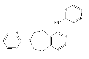 Image of Pyrazin-2-yl-[7-(2-pyridyl)-5,6,8,9-tetrahydropyrimido[4,5-d]azepin-4-yl]amine
