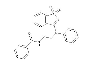 N-[2-(N-(1,1-diketo-1,2-benzothiazol-3-yl)anilino)ethyl]benzamide