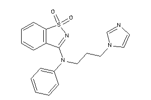 Image of (1,1-diketo-1,2-benzothiazol-3-yl)-(3-imidazol-1-ylpropyl)-phenyl-amine