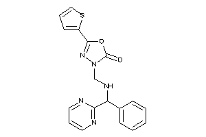 3-[[[phenyl(2-pyrimidyl)methyl]amino]methyl]-5-(2-thienyl)-1,3,4-oxadiazol-2-one