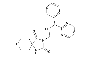 3-[[[phenyl(2-pyrimidyl)methyl]amino]methyl]-8-oxa-1,3-diazaspiro[4.5]decane-2,4-quinone