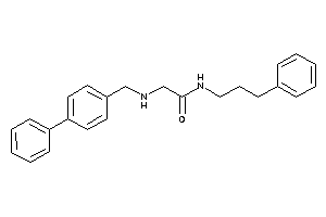 2-[(4-phenylbenzyl)amino]-N-(3-phenylpropyl)acetamide