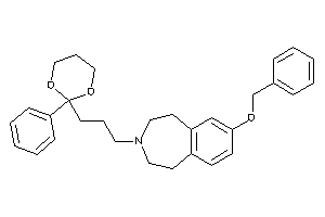 7-benzoxy-3-[3-(2-phenyl-1,3-dioxan-2-yl)propyl]-1,2,4,5-tetrahydro-3-benzazepine