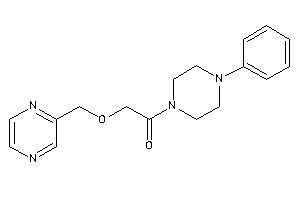 1-(4-phenylpiperazino)-2-(pyrazin-2-ylmethoxy)ethanone