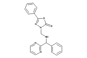 5-phenyl-3-[[[phenyl(2-pyrimidyl)methyl]amino]methyl]-1,3,4-oxadiazol-2-one