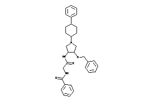 N-[2-[[4-benzoxy-1-(4-phenylcyclohexyl)pyrrolidin-3-yl]amino]-2-keto-ethyl]benzamide