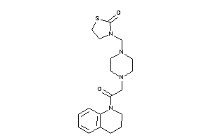 3-[[4-[2-(3,4-dihydro-2H-quinolin-1-yl)-2-keto-ethyl]piperazino]methyl]thiazolidin-2-one