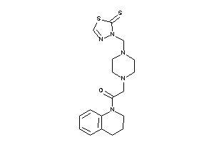 1-(3,4-dihydro-2H-quinolin-1-yl)-2-[4-[(2-thioxo-1,3,4-thiadiazol-3-yl)methyl]piperazino]ethanone