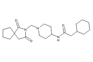 2-cyclohexyl-N-[1-[(2,4-diketo-3-azaspiro[4.4]nonan-3-yl)methyl]-4-piperidyl]acetamide