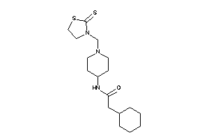 2-cyclohexyl-N-[1-[(2-thioxothiazolidin-3-yl)methyl]-4-piperidyl]acetamide