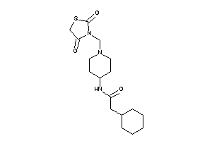 2-cyclohexyl-N-[1-[(2,4-diketothiazolidin-3-yl)methyl]-4-piperidyl]acetamide