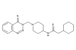 2-cyclohexyl-N-[1-[(4-thioxo-1,2,3-benzotriazin-3-yl)methyl]-4-piperidyl]acetamide