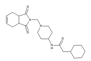 2-cyclohexyl-N-[1-[(1,3-diketo-3a,4,7,7a-tetrahydroisoindol-2-yl)methyl]-4-piperidyl]acetamide