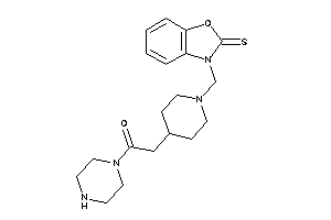 1-piperazino-2-[1-[(2-thioxo-1,3-benzoxazol-3-yl)methyl]-4-piperidyl]ethanone