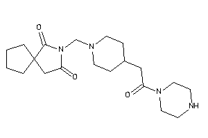 3-[[4-(2-keto-2-piperazino-ethyl)piperidino]methyl]-3-azaspiro[4.4]nonane-2,4-quinone