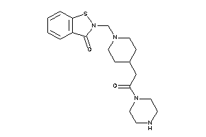 2-[[4-(2-keto-2-piperazino-ethyl)piperidino]methyl]-1,2-benzothiazol-3-one