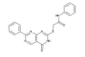 Image of 2-[(5-keto-2-phenyl-6H-pyrimido[4,5-d]pyrimidin-7-yl)thio]-N-phenyl-acetamide