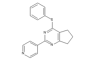 4-(phenylthio)-2-(4-pyridyl)-6,7-dihydro-5H-cyclopenta[d]pyrimidine