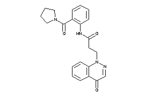 3-(4-ketocinnolin-1-yl)-N-[2-(pyrrolidine-1-carbonyl)phenyl]propionamide