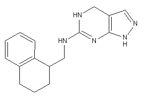 Image of 4,5-dihydro-1H-pyrazolo[3,4-d]pyrimidin-6-yl(tetralin-1-ylmethyl)amine