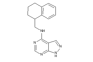 1H-pyrazolo[3,4-d]pyrimidin-4-yl(tetralin-1-ylmethyl)amine