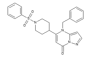 4-benzyl-5-(1-besyl-4-piperidyl)pyrazolo[1,5-a]pyrimidin-7-one