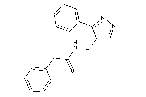 2-phenyl-N-[(3-phenyl-4H-pyrazol-4-yl)methyl]acetamide