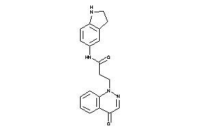 N-indolin-5-yl-3-(4-ketocinnolin-1-yl)propionamide