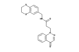N-(2,3-dihydro-1,4-benzodioxin-6-ylmethyl)-3-(4-ketocinnolin-1-yl)propionamide