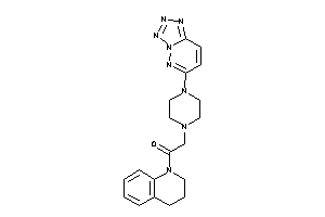 1-(3,4-dihydro-2H-quinolin-1-yl)-2-[4-(tetrazolo[5,1-f]pyridazin-6-yl)piperazino]ethanone