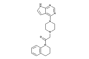 1-(3,4-dihydro-2H-quinolin-1-yl)-2-[4-(7H-pyrrolo[2,3-d]pyrimidin-4-yl)piperazino]ethanone