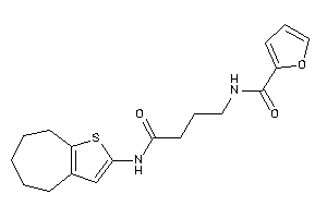 N-[4-keto-4-(5,6,7,8-tetrahydro-4H-cyclohepta[b]thiophen-2-ylamino)butyl]-2-furamide