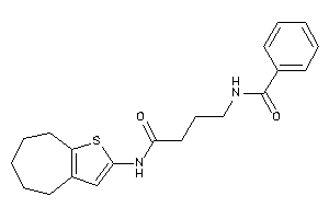 N-[4-keto-4-(5,6,7,8-tetrahydro-4H-cyclohepta[b]thiophen-2-ylamino)butyl]benzamide