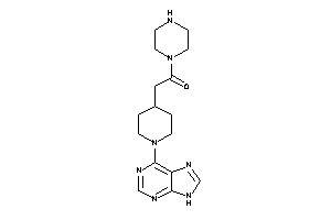 1-piperazino-2-[1-(9H-purin-6-yl)-4-piperidyl]ethanone