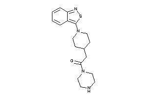 Image of 2-[1-(2,1-benzothiazol-3-yl)-4-piperidyl]-1-piperazino-ethanone